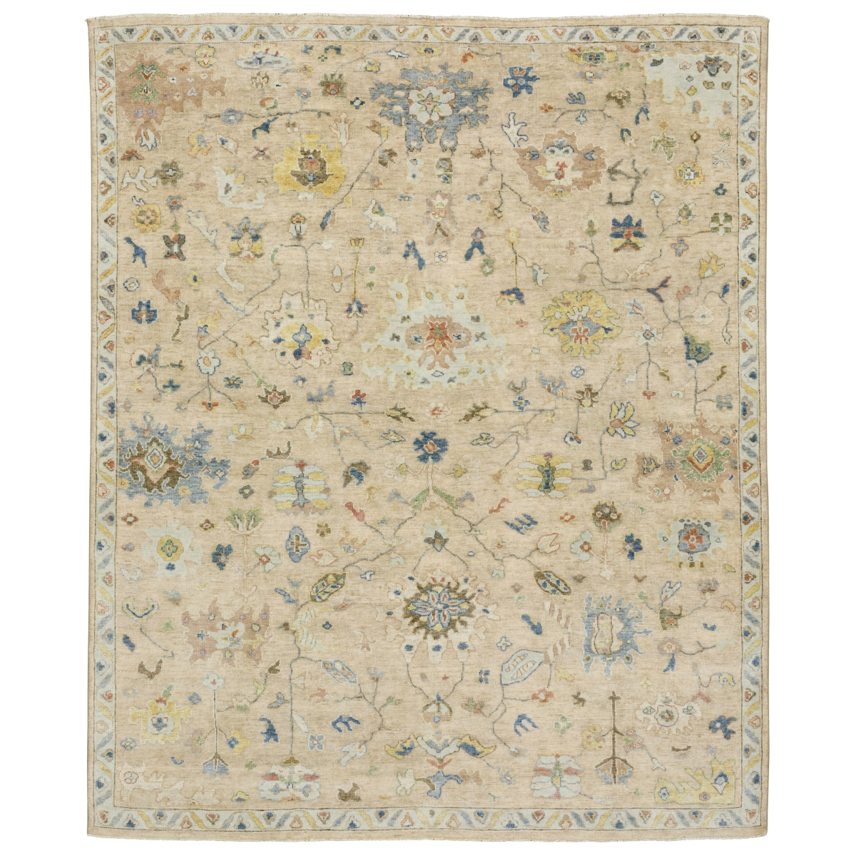 P10310275366ST 9 x 12 ft. Palace 10310 Traditional Hand Knotted Rectangle Area Rug, Beige