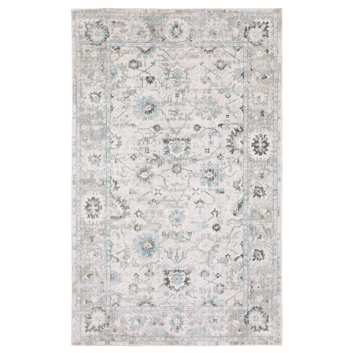WWIN04182274ST 6 x 9 ft. Windham WIN04 Traditional & Casual Hand Loomed Rectangle Area Rug, Ivory
