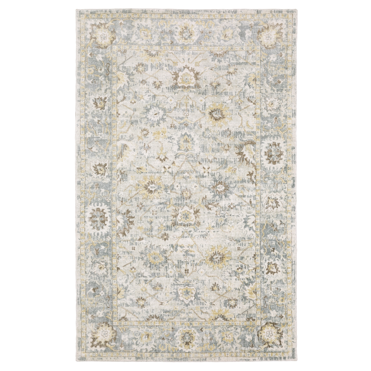 WWIN06244305ST 8 x 10 ft. Windham WIN06 Traditional & Casual Hand Loomed Rectangle Area Rug, Ivory