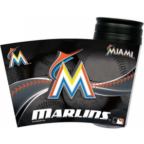 Picture of Hunter Manufacturing HUBBMIAAT MLB Miami Marlins Acrylic Tumbler