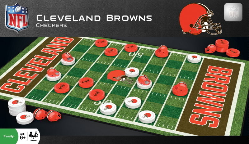 Masterpieces Puzzle MASFBCLECH NFL Cleveland Browns Checkers