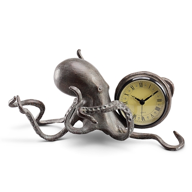 34184 Octopus Desk Clock - 5 x 11 x 10 in.