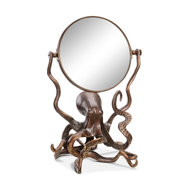 Octopus Vanity Mirror - 13.5 x 10 x 9.5 in.
