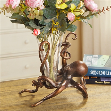 34547 Octopus Budvase Holder - 8 x 9 x 7 in.