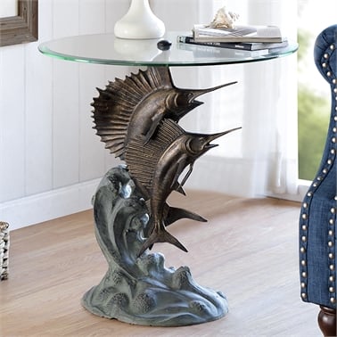San Pacific International Marlin And Sailfish End Table