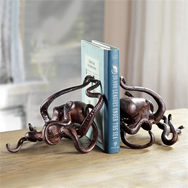 34546N Octopus Bookends - Set of 2