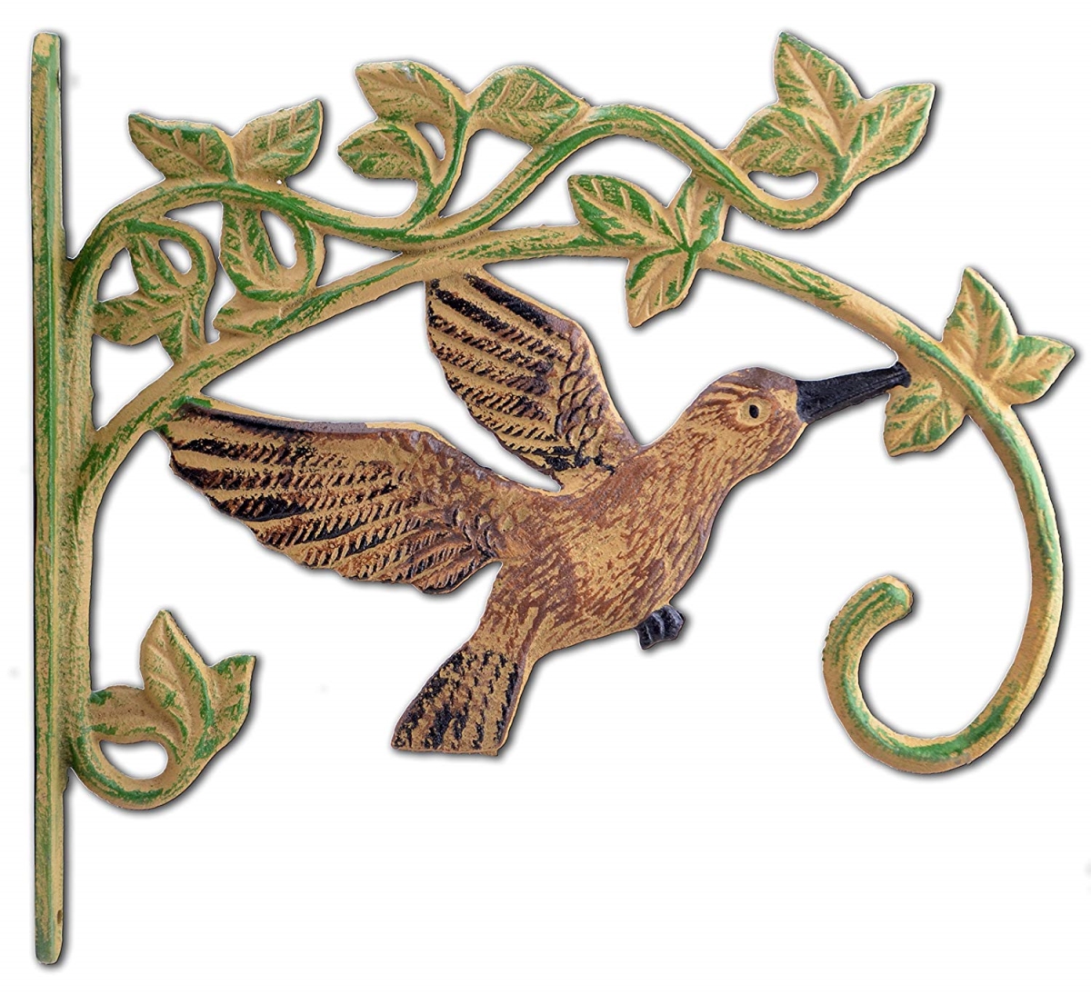 64035 Antiqued Birdfeeder on Flower