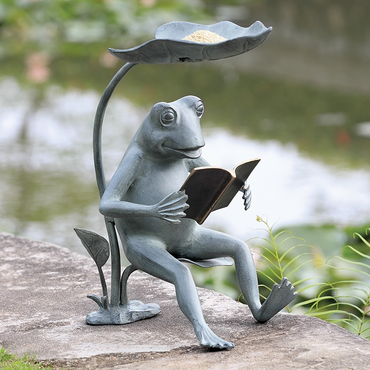 34937 Reading Frog Birdfeeder with LED Light