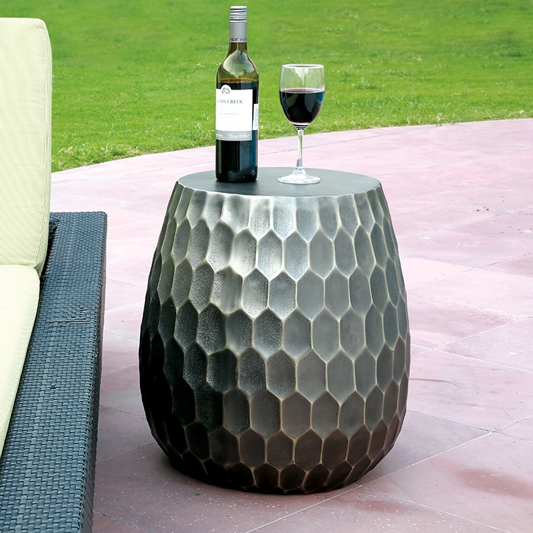 21039 20 x 19.50 x 19.50 in. Honeycomb Pattern Garden Stool
