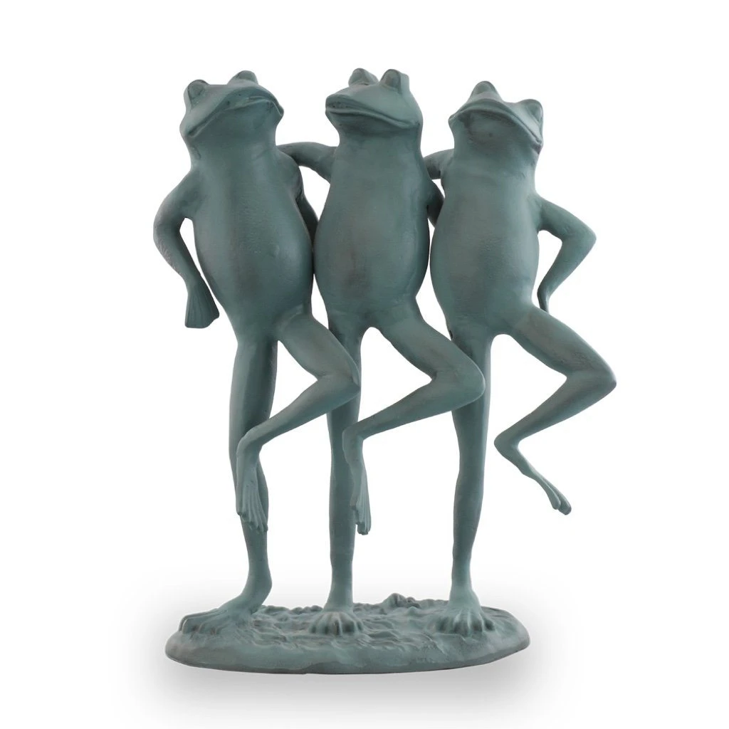 18.50 x 15 x 7.50 in. Dancing Frog Trio