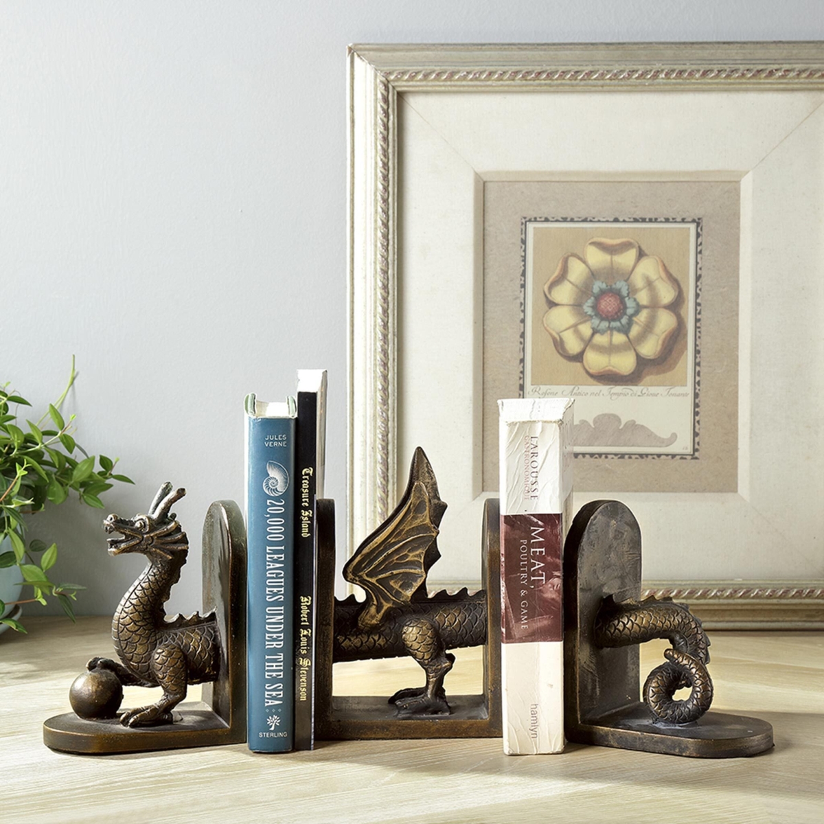 51150 Bazaar Dragon Bookends