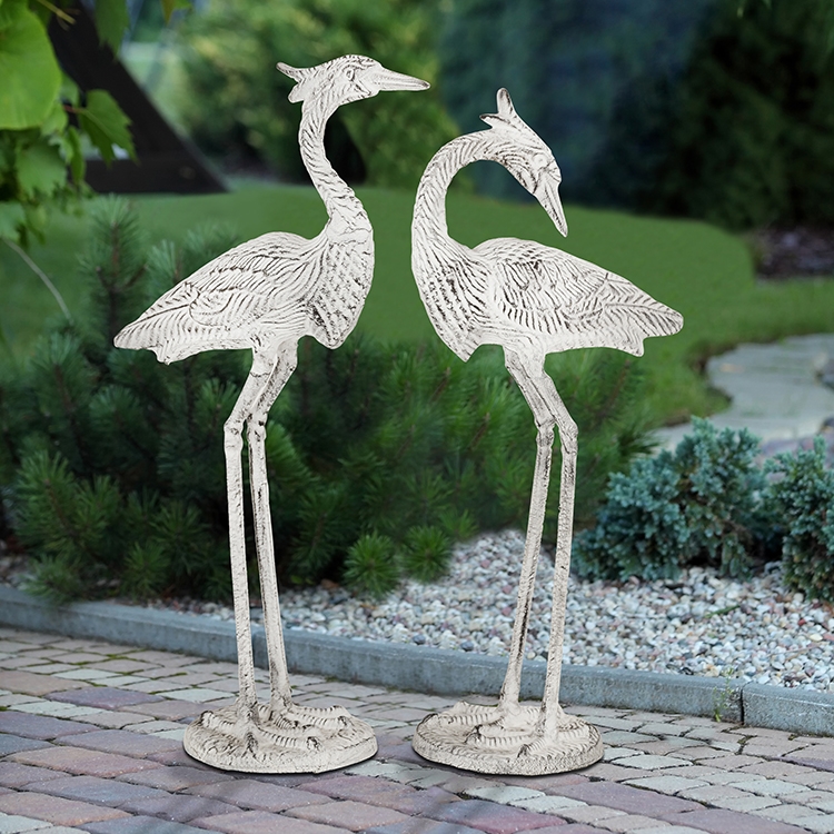 22 x 11 x 6 in. Courting Egrets - Set of 2
