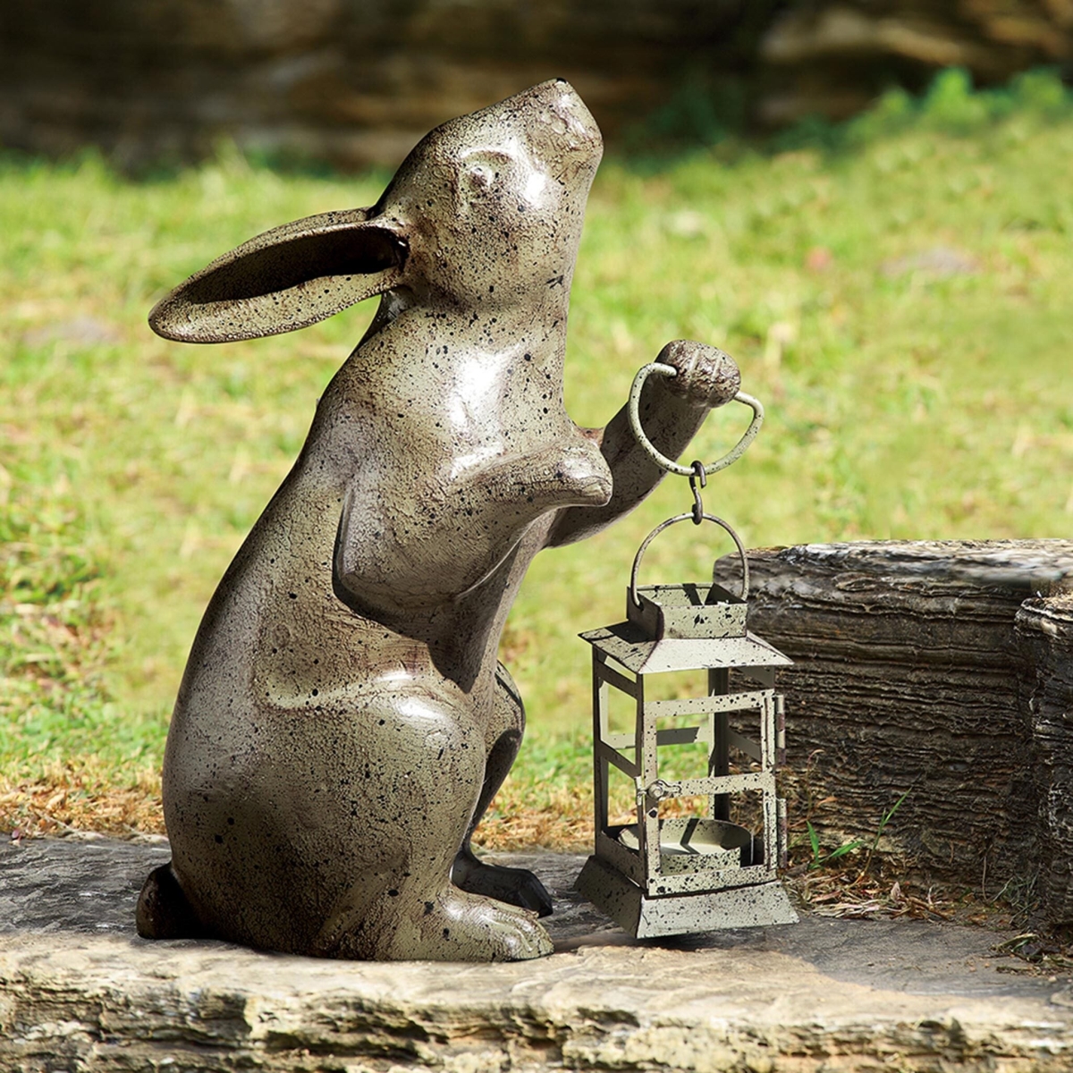 Rabbit Lantern Sculpture