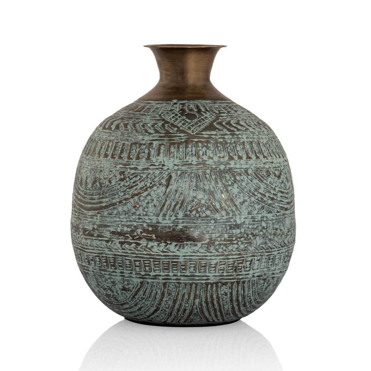 Picture of SPI Home 41084 Round Tribal Vase