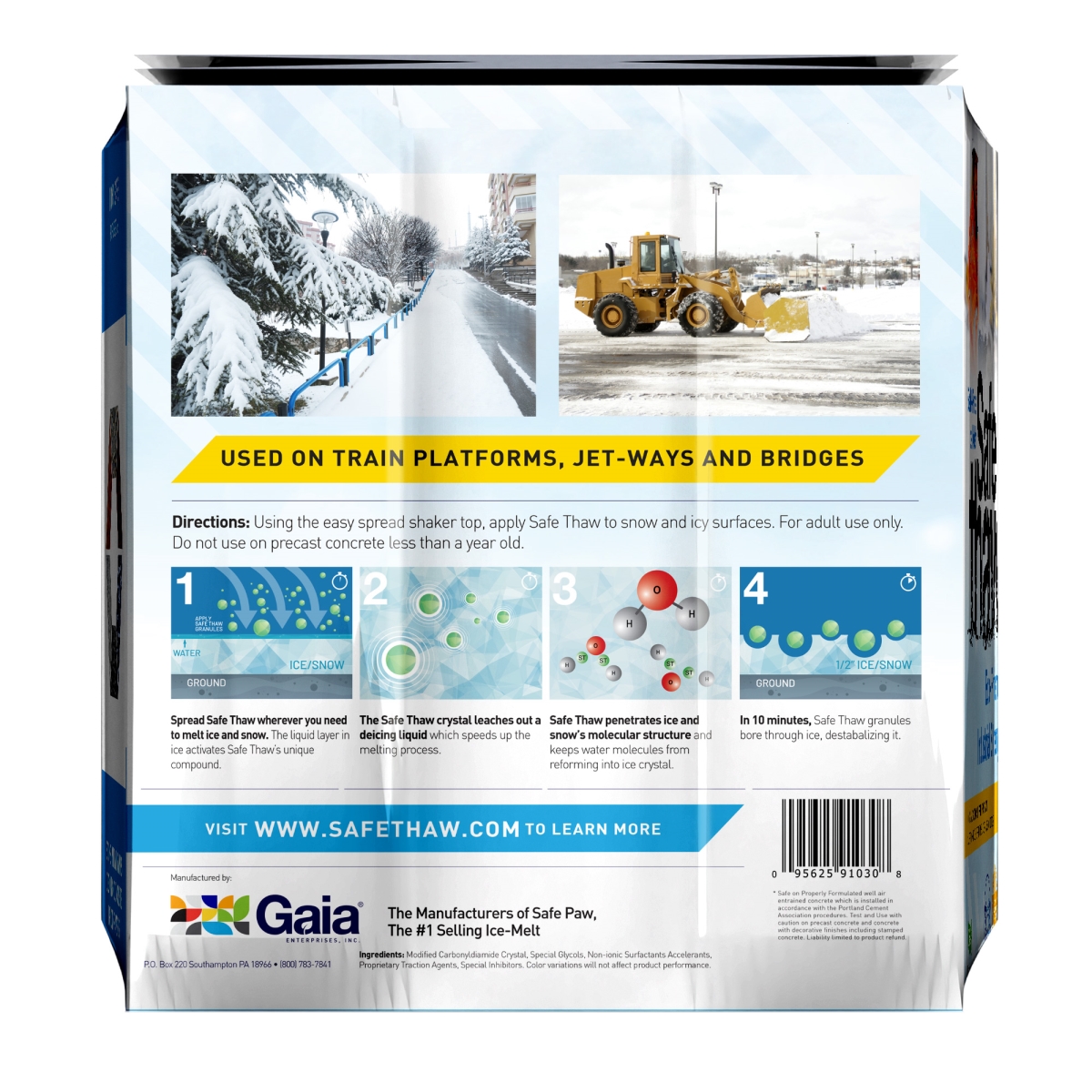 Picture of Safe Thaw 91030 30 lbs Flexicube Ice Melter