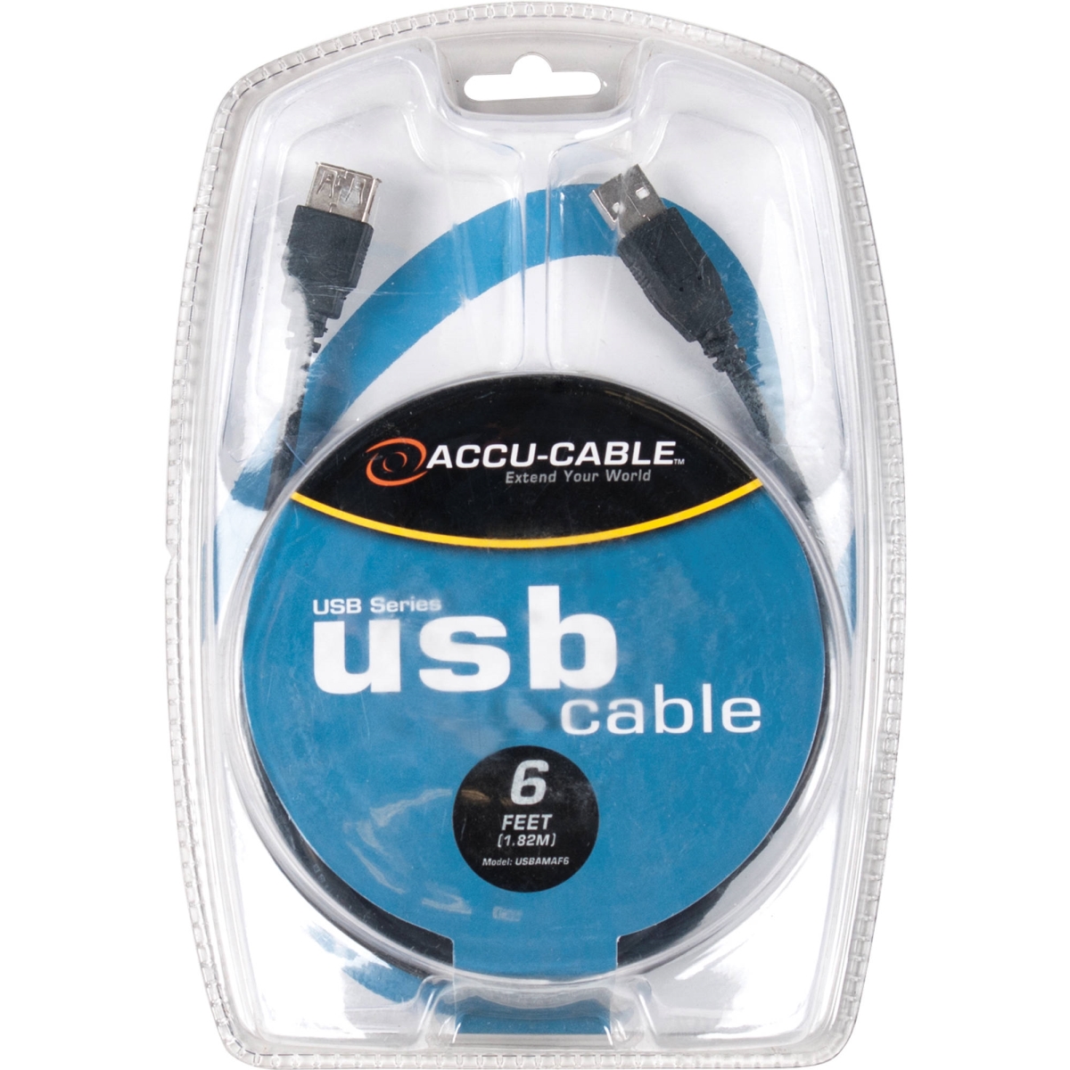 Picture of American DJ USBAMAF6 6 ft. USB A Male to USB A Female Extension Cable