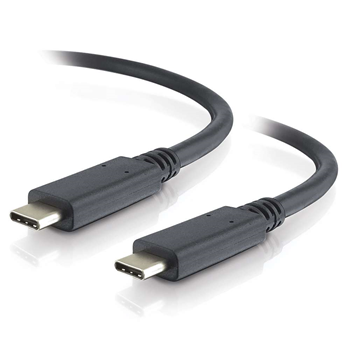 USB-C Male to Male Cable - Black - 1 m - 3A Power Support