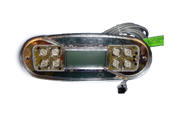 X310120 MP700 Legend Series 8-Button LCD Spa Side without Overlay - 7 in. Cable with 8 Pin Molex Plug