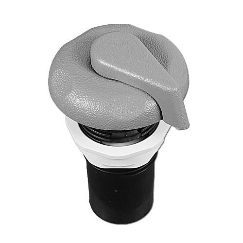 1 in. Top Access Air Control, Gray - 5 Scalloped