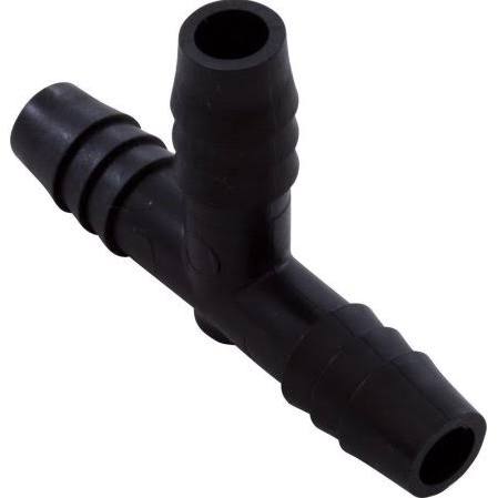0.37 SB x 0.37 SB x 0.37 SB in. Smooth Barb Tee PVC Fitting