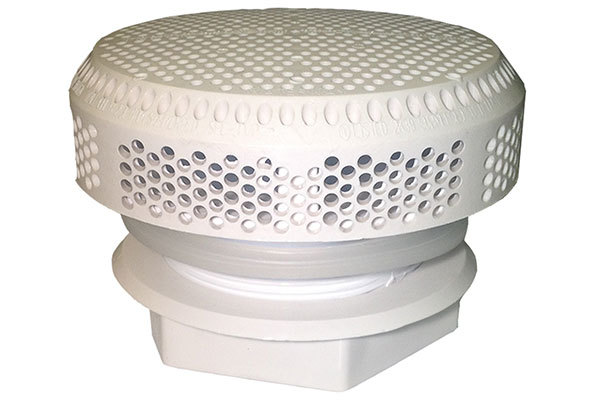 5 in. dia. Cover VGB Super Hi Flo Suction Fitting - White