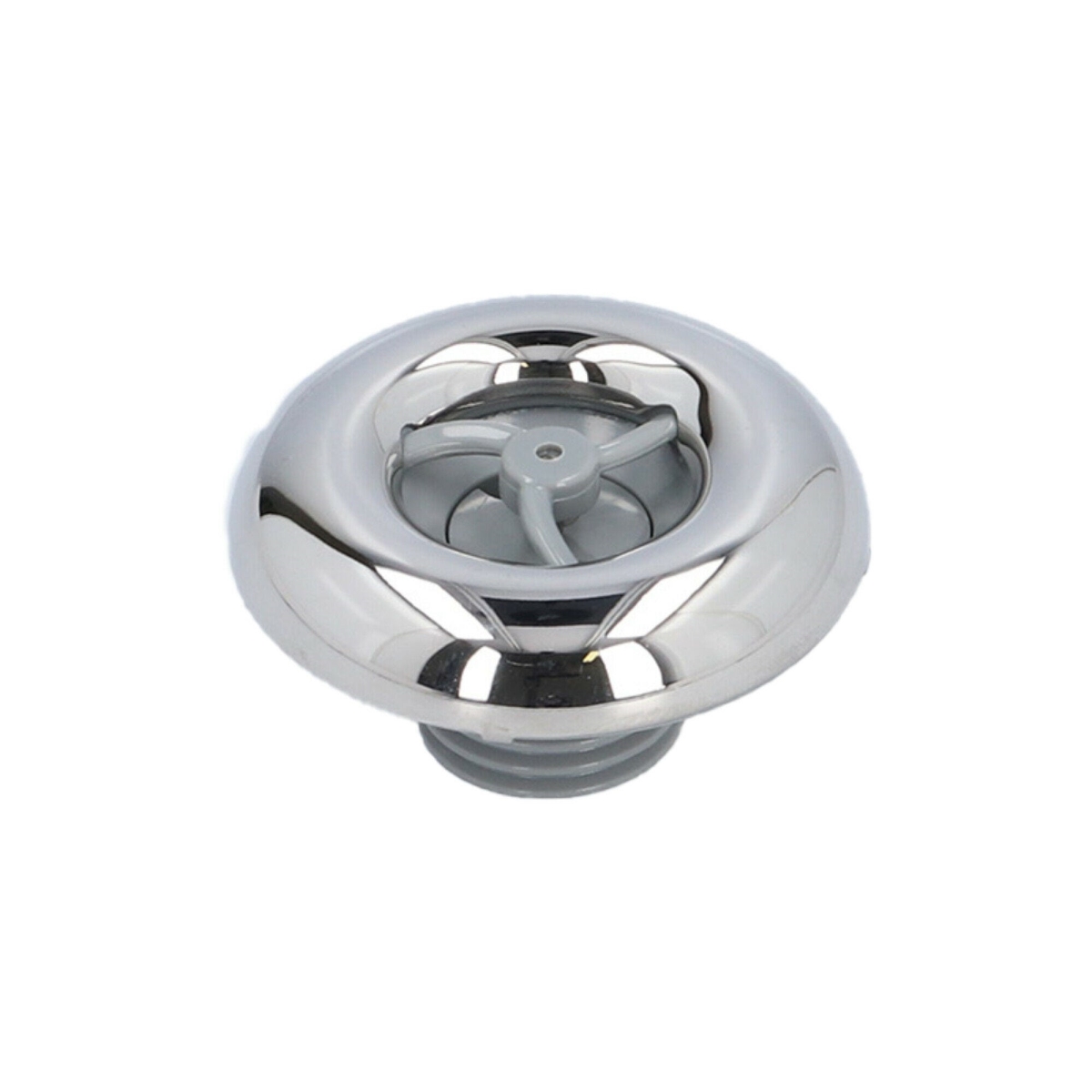 2 in. Face Smooth Directional Quantum Jet Internal - Grey & Stainless Steel