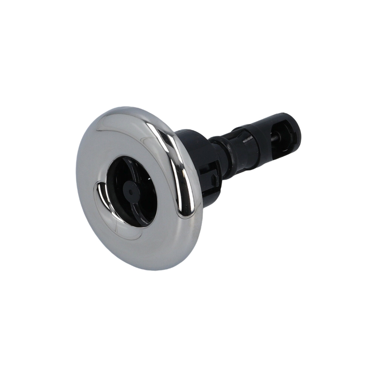 RD201-2411S 2.5 in. Face Smooth Quantum Spinner Jet Internal - Black & Stainless Steel