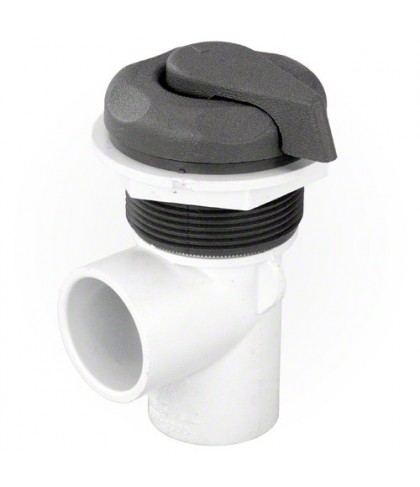 1 in. SPG Vertical Diverter Valve 5 Scallop, Grey - 1 Port