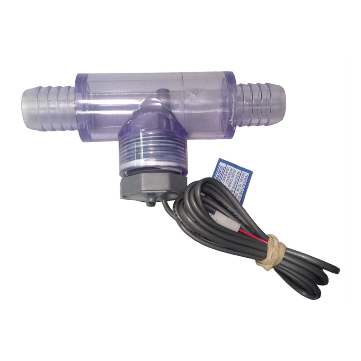 Temperature Sensor Tee Fitting, Clear - 0.75 x 0.75 in.