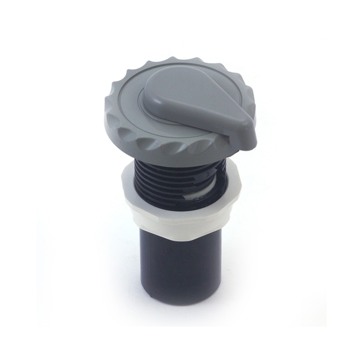 1 in. Top Access Air Control, Scalloped - Grey