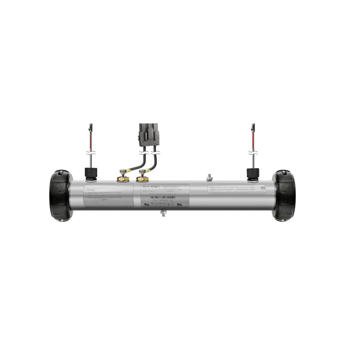 Picture of Balboa G7418 4.0kW Flo-Thru Heater Assembly with 2.0 Pressure Switch & Temp Sensor