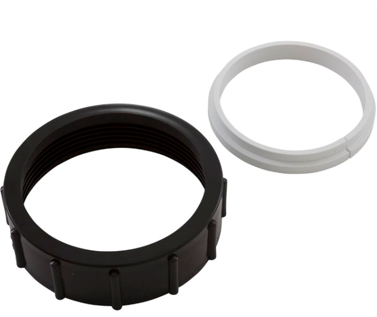 Generic 42-2333B-K 3 in. Heater Nut with Retainer Ring, Black & White