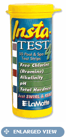 3029-12 Insta-Test Test Strips with Chlorine, Bromine & PH & Alkaline & Hardness, 50 Count -  La Motte