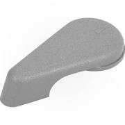 2 in. 5-Scallop Vertical & Horizontal Diverter Valve Handle, Gray