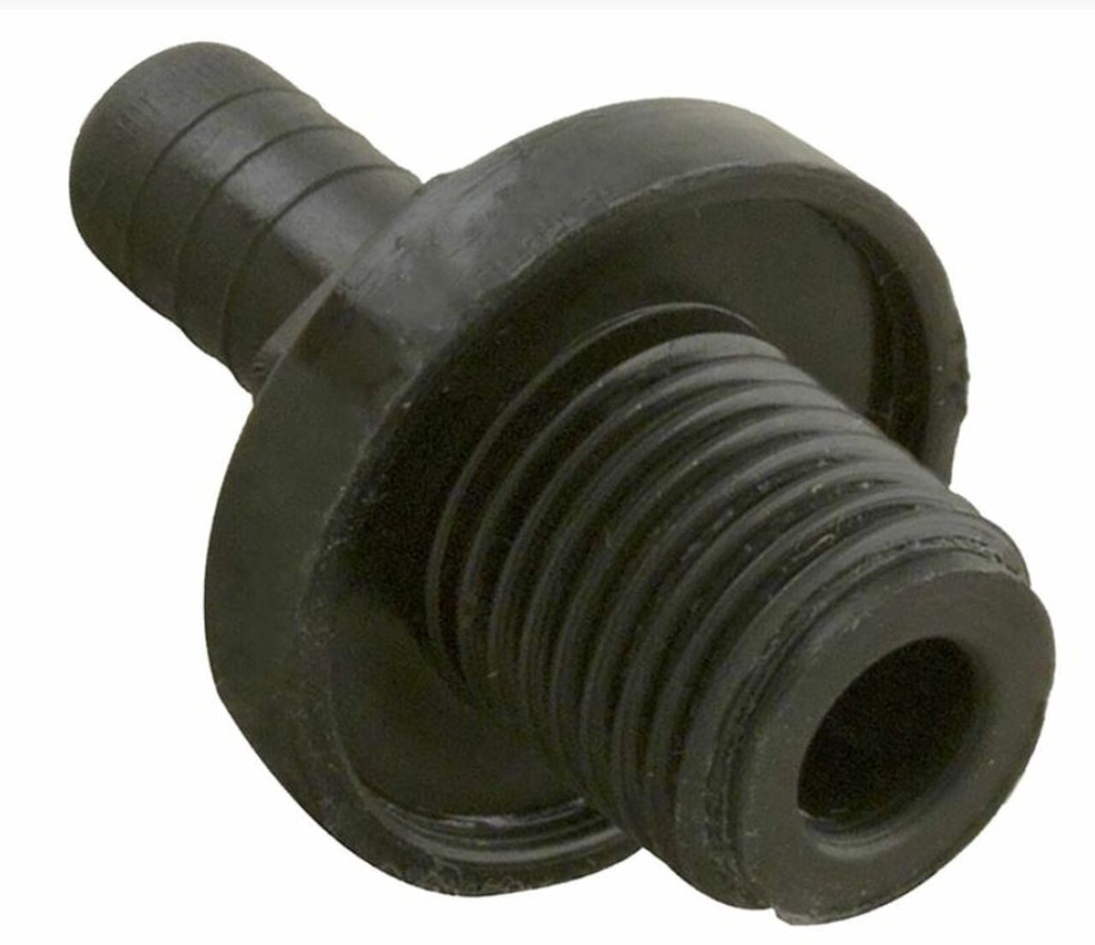 0.25 MPT x 0.25 in. Barb Drain Pump Plug Adapter