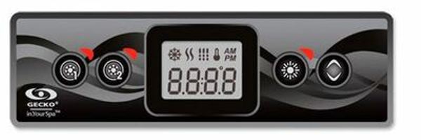 0607-008040 10 ft. Spaside Control K300-2OP 4-Button LCD Pump 1 &2 Light-Temperature Cable with Link Plug