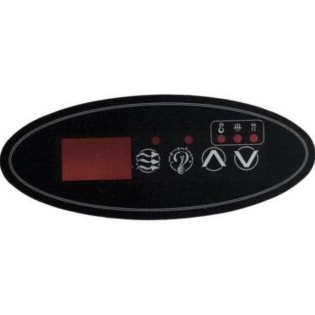 Picture of Hydro-Quip 80-0201 ECO-1 Small Oval Label Spaside Overlay 4 Button&#44; Pump1-Light-Up-Down for 34-0200