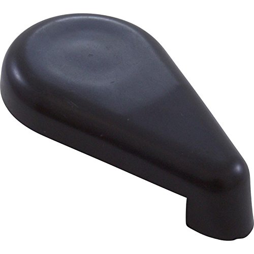 1 in. Top Access Air Control Handle Scalloped, Black