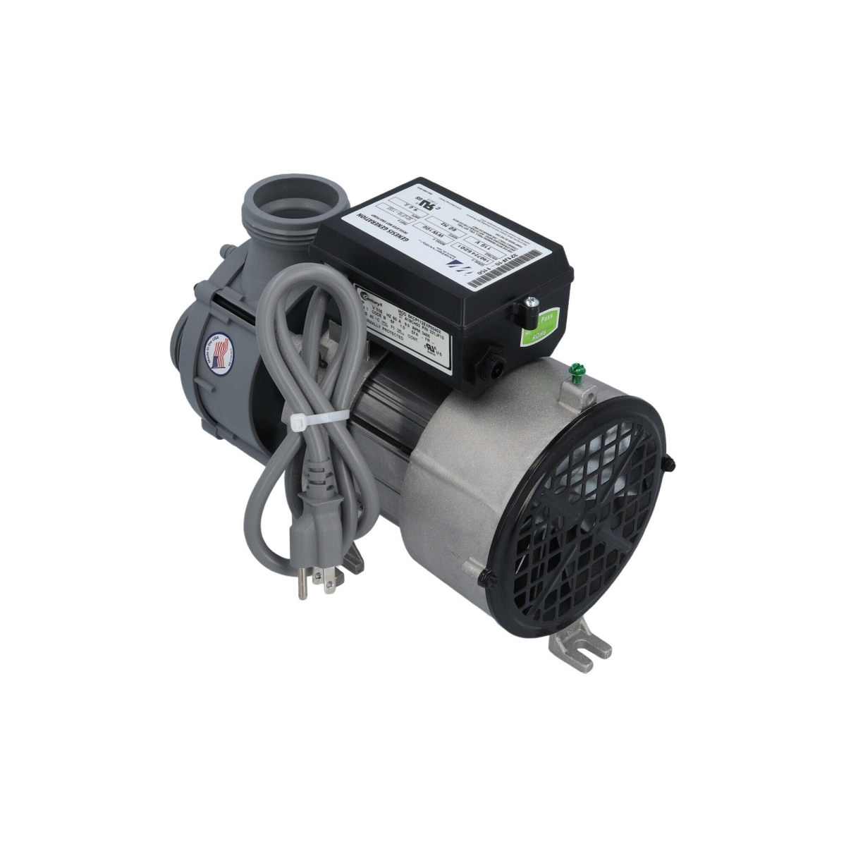 1.5 in. MBT 115V 9.0A 1.0HP Genesis 1-Speed Pump with Air Switch & NEMA Plug