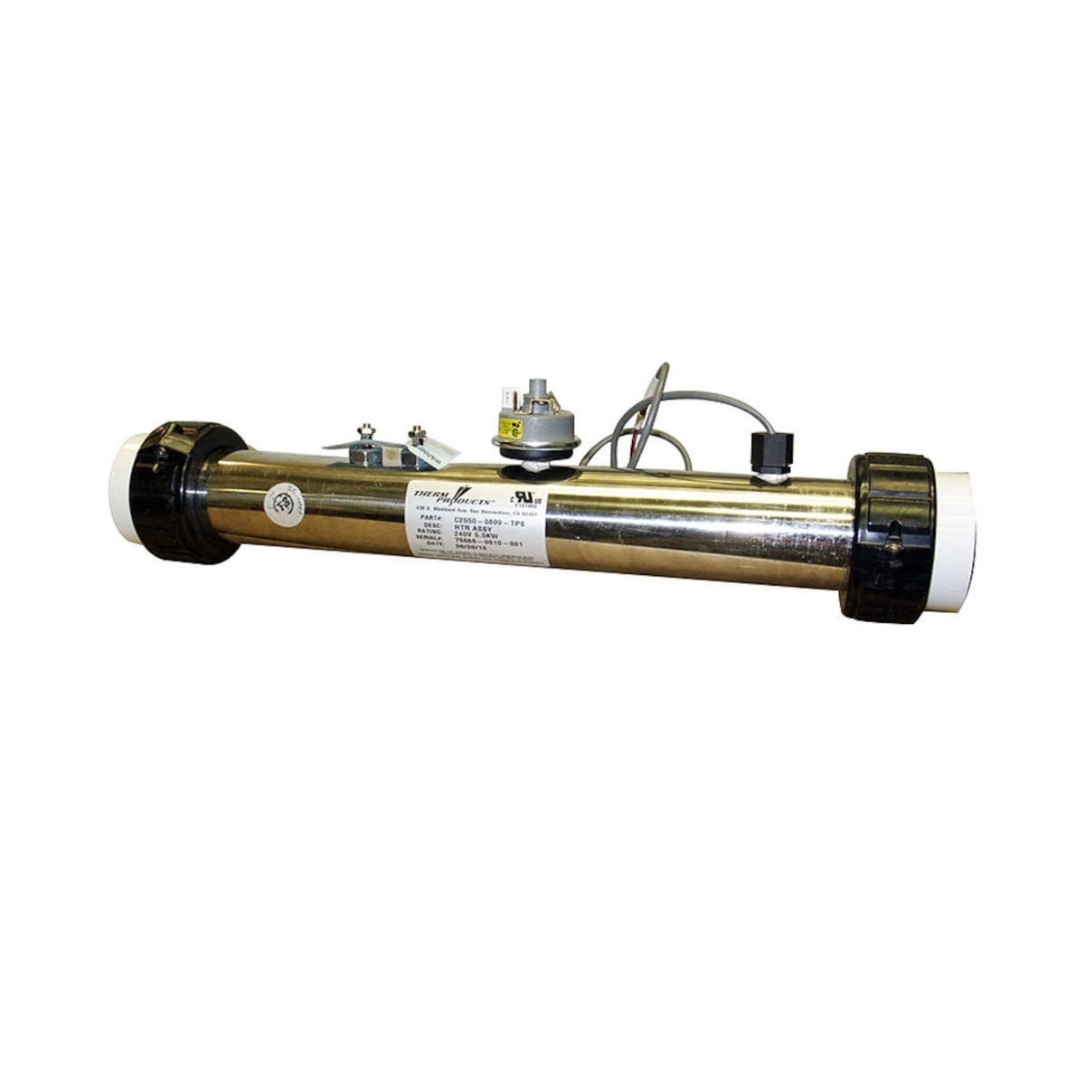 Generic C2550-0809-TPS 2 x 15 in. 230V 5.5kw Heater Assembly with Pressure Switch & Sensor