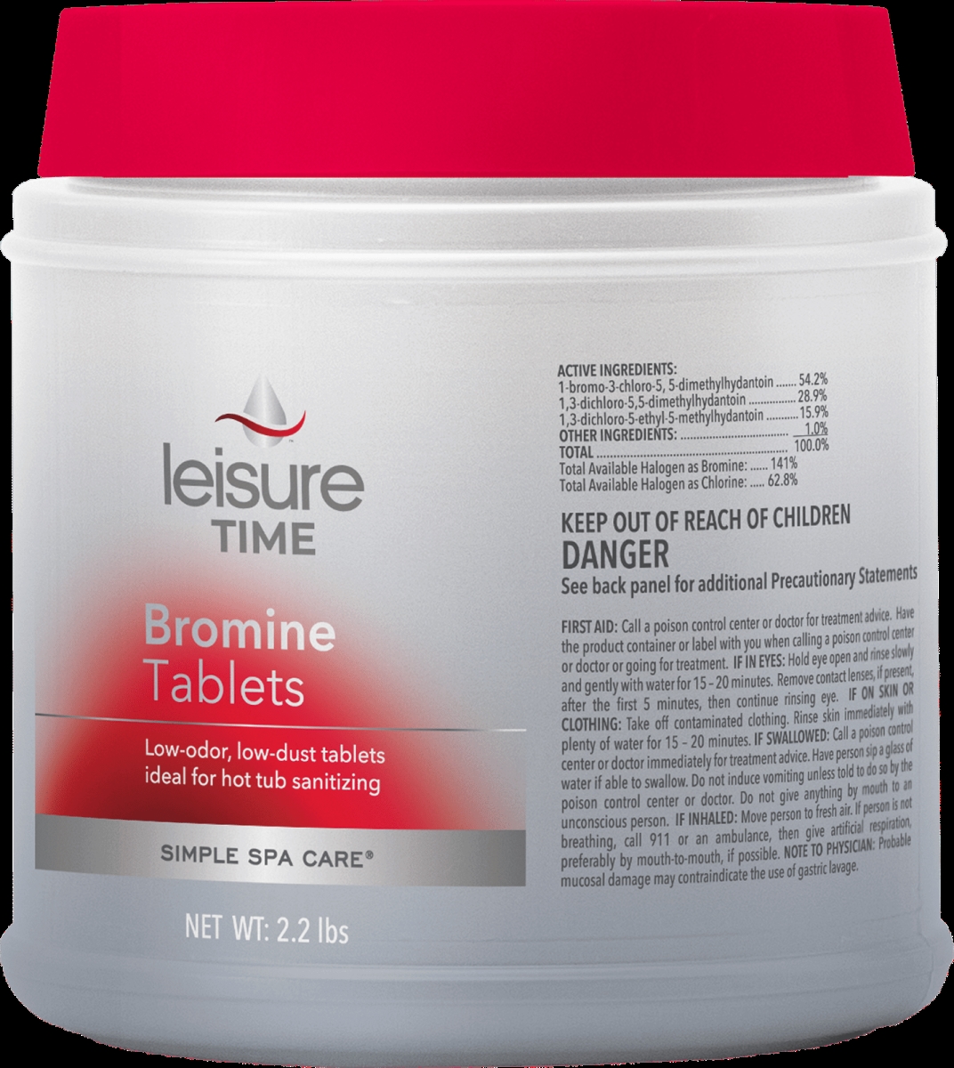 Leisure Time 45401-LT 2.2 lbs Container Water Care Bromine Tablets