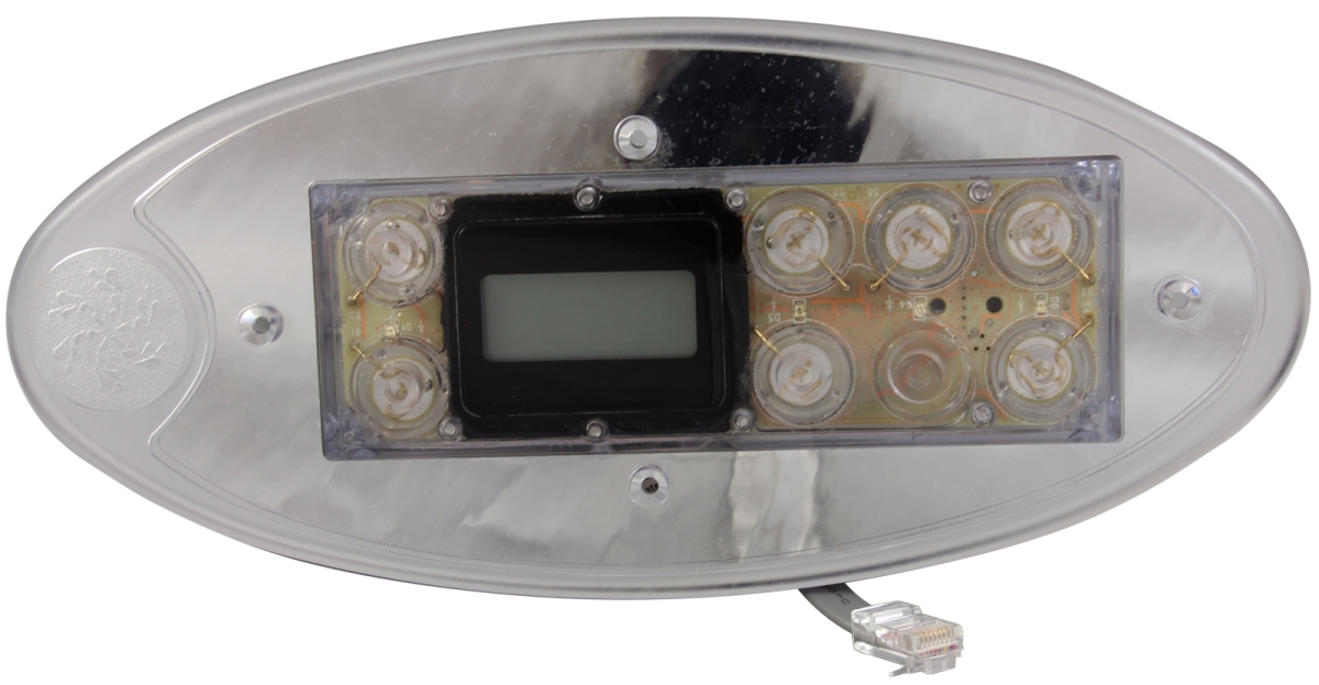 G8272 VL702S Serial Standard LCD 7-Button Spa Side Control, No Overlay