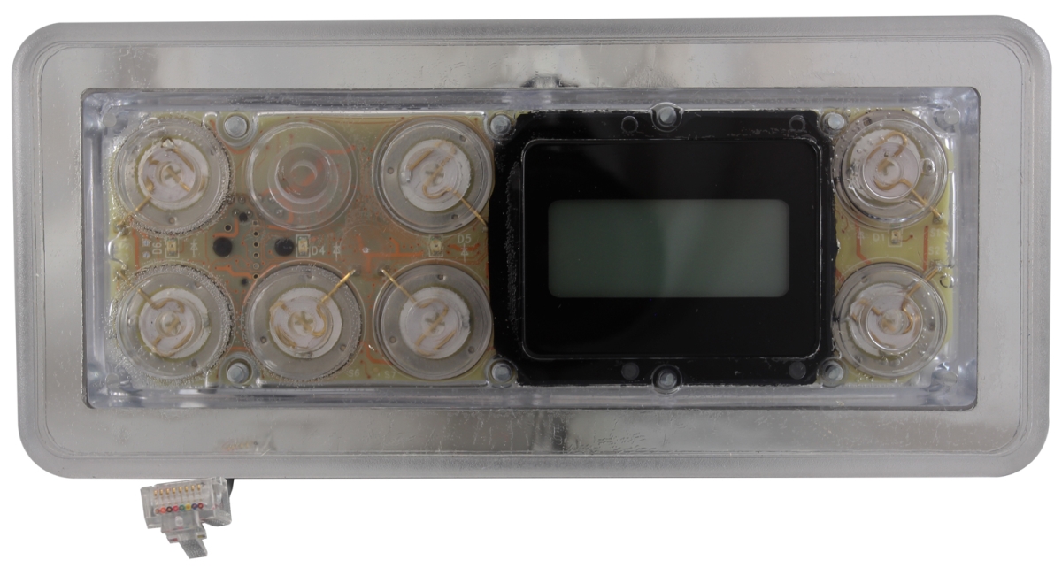 G8271 Serial Standard VL701S 7-Button LCD Spa Side Control Panel, No Overlay