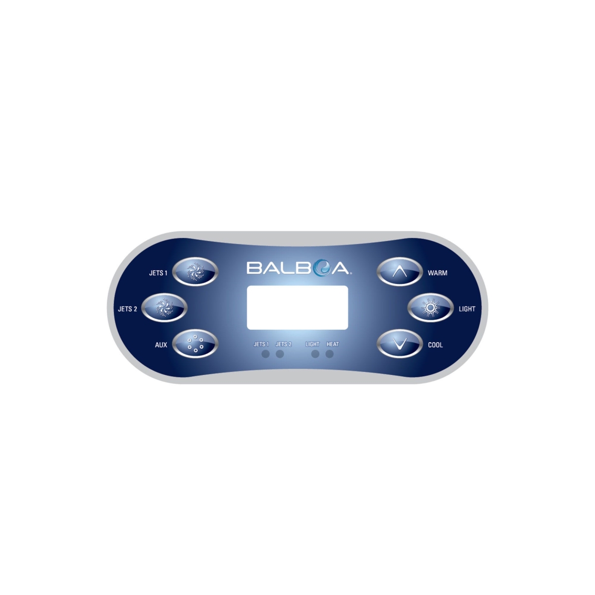 12762 TP600 Jet Aux Warm-Light-Cool 6 Button Overlay