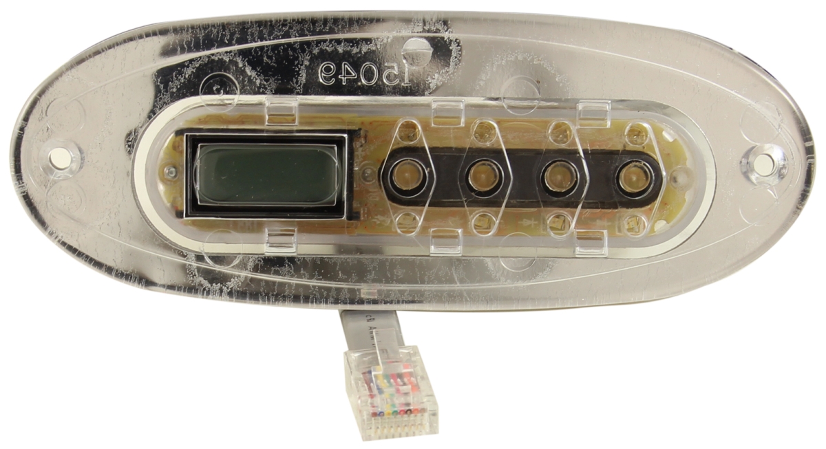 G8224 VL240 4-Button Spa Side Control Panel, Clear - No Overlay