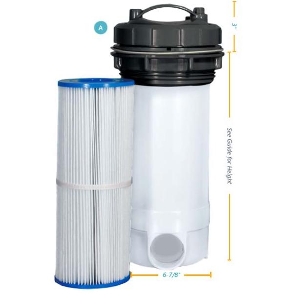 25385-907-000G 75 Sq. ft. Pressure Filter Body, Graphite Gray
