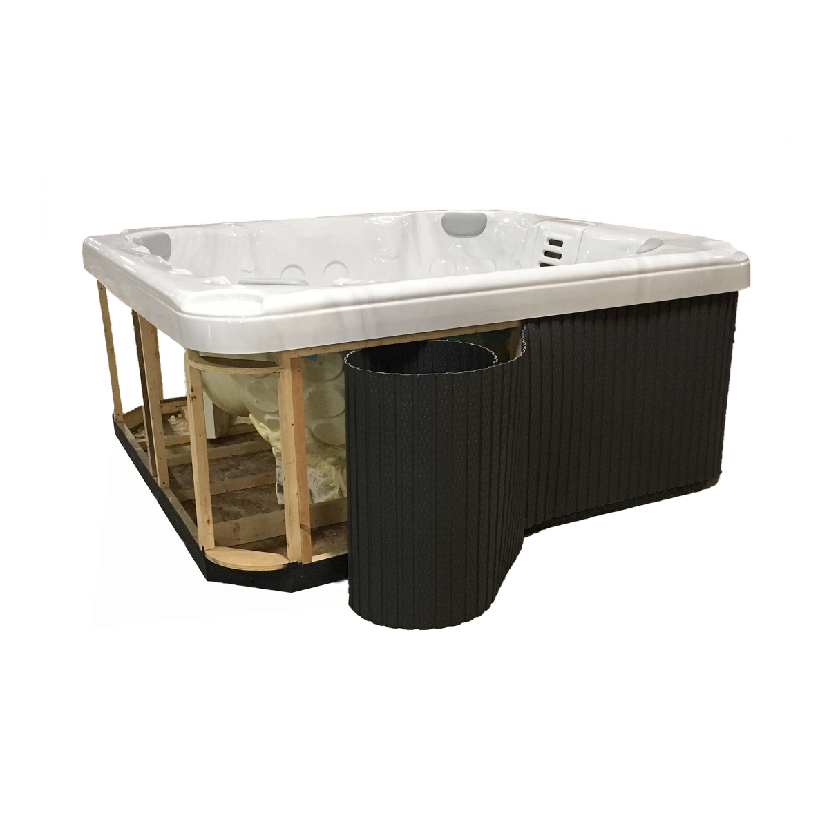 FSP-BLK 96 x 96 in. Flexible Spa Panel Kit, Black