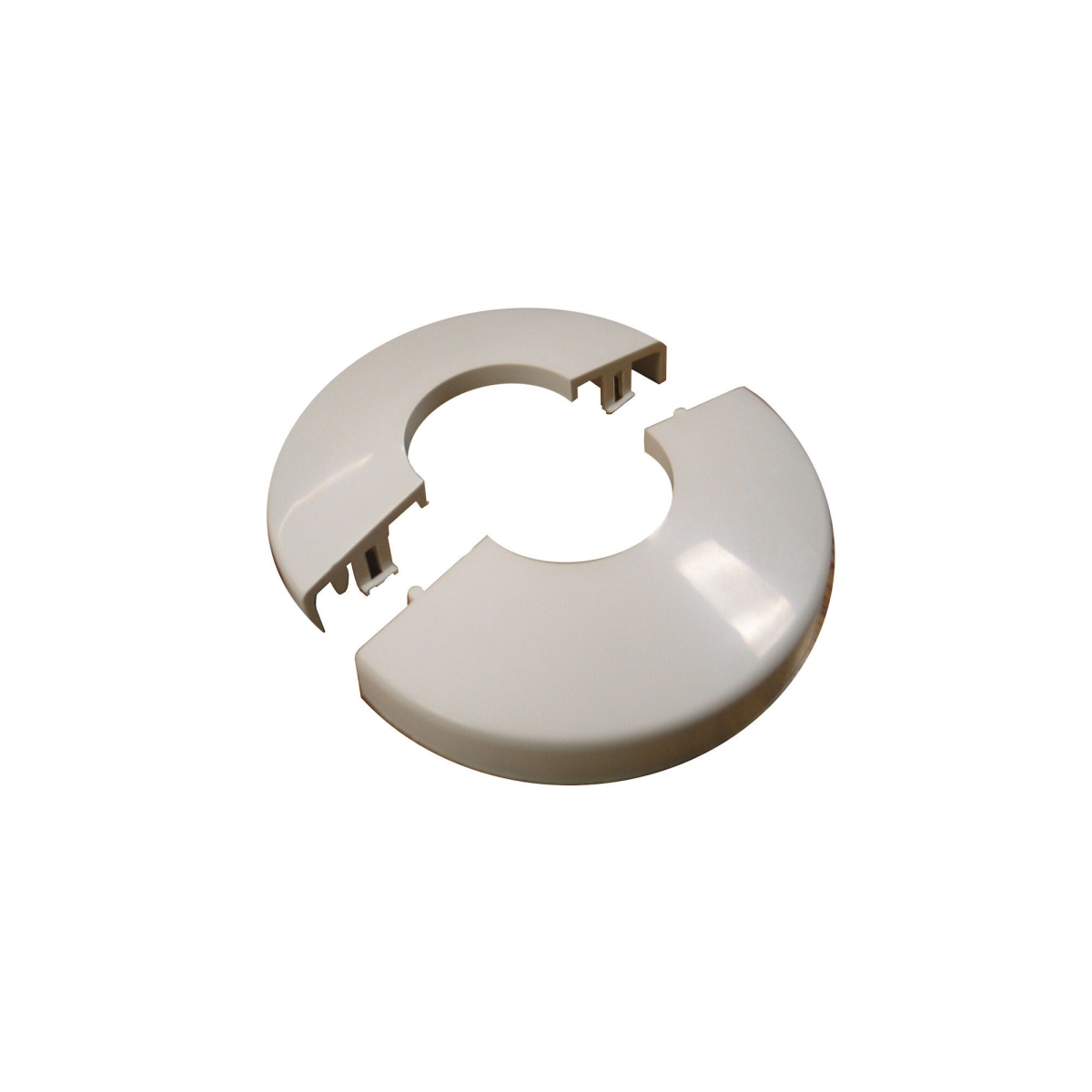 ST197001 Escutcheon Handrail, White - 2 Piece