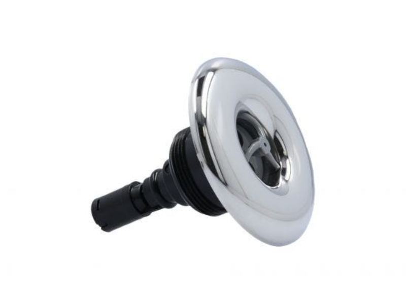 RD203-3427S 3 in. Face Quantum Screw In, Pulsator Smooth Jet Internal - Gray with Stainless Escutcheon