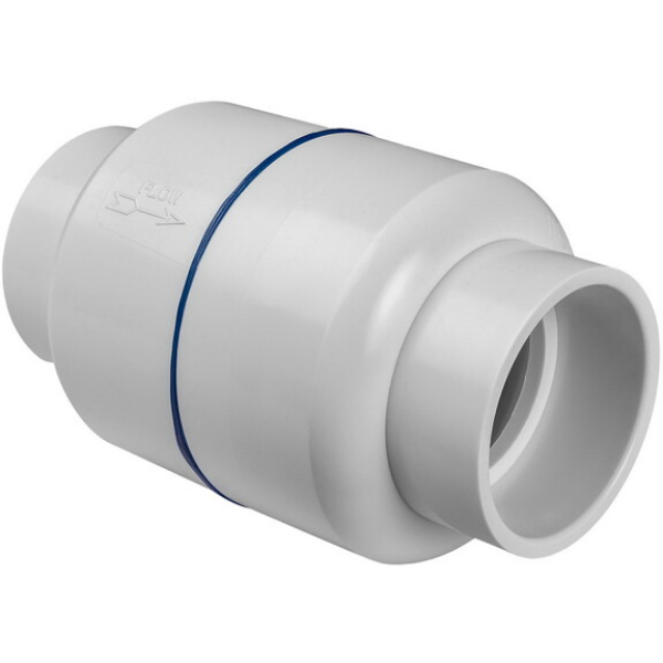 73002 0.5 in. PVC Flow Control Valve NPT Regulator for Heat Pumps - White